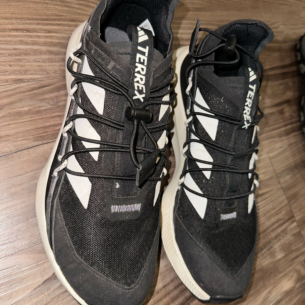 Adidas Black and Gray Terrex Hiking/Trail Running Shoes